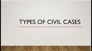 Types of Civil Cases