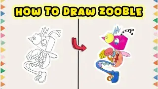 How to Draw Zooble from The Amazing Digital Circus &ndash; Easy Guide