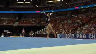 Leanne Wong - Floor Exercise - 2017 P&G Championships - Junior Women - Day 2