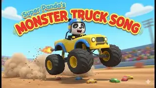 Monster Truck Song | Fun Cartoon for Kids | Super Panda | Vehicles & Cars for Children
