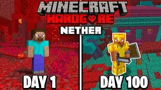 I Survived 100 Days in The Nether Only World | Minecraft Hardcore | Episode#1 (Hindi)