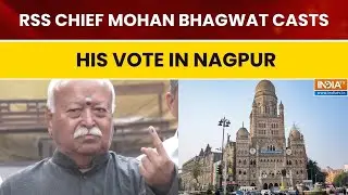 BMC Polls: RSS Chief Dr Mohan Bhagwat Casts His Vote in Maharashtra Civic Body Elections in Nagpur