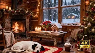 Cozy Winter Caf&eacute; Jazz Music ☕ Snowfall Ambience for Deep Work