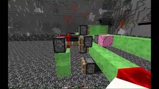 Movable, retractable slime bar; Minecraft 1.12; Component for breaking bedrock with dragon eggs