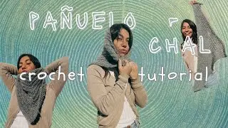 PASO A PASO super fácil  - PAÑUELO/CHAL - a crochet!