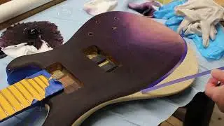 How I Apply a Hand Dyed Finish to a Custom Guitar