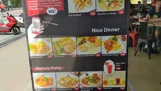 Travel--Kiss restaurant in Pattaya Thailand Oct 29 2022 menu