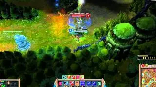 Epic support troll in League Of Legends