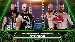 Karl Anderson and Luke Gallow vs Shesaro RAW tag team Titles