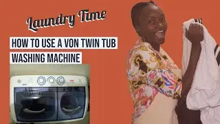 HOW TO USE A VON TWIN TUB WASHING MACHINE