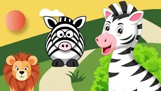 Animal Sounds Song | Zebra Song| Cute Zebra  | Baby Song | Kids Song