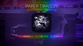 PLAYING ROCKET LEAGUE WITH THE BLACK PAPER DRAGON GOAL EXPLOSION!