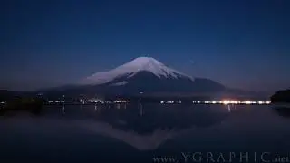 [8K TIMELAPSE]  A Night at Lake Yamanaka | 山中湖の夜