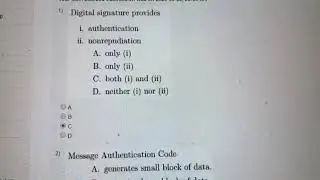 Nptel solutions assignment week 8 cryptography and Network security