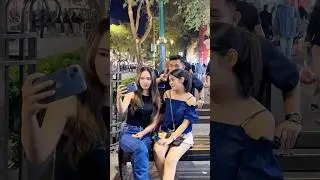 selfie prank with two beautiful girls #viralshort #funny #trending