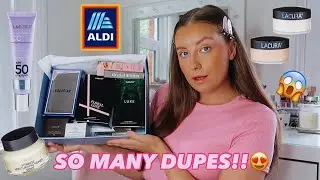 TESTING NEW ALDI BEAUTY DUPES! Bobbi Brown, Laura Mercier, Benefit & More! *it’s so cheap & good*