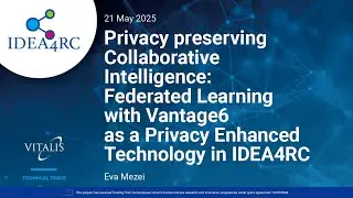 Federated Learning with Vantage6 as a Privacy Enhanced Technology in IDEA4RC