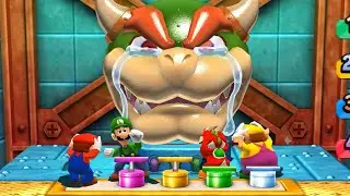 Mario Party The Top 100: Basic Minigame Battle (Wario vs Yoshi vs Luigi vs Mario)