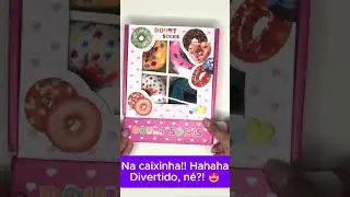Se voc&ecirc; ama DONUTS, precisa ver essas meias divertidas! #achadosshopee #meias #presentescriativos