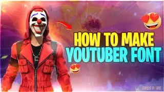 How To Make Free Fire Tamil Youtuber Font || SS EDITZ FF
