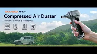 Clean Everything Fast! 🚀 WOLFBOX MF100 Electric Air Duster Full Review & Demo