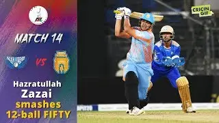 APLT20 2018 M14: Hazratullah Zazai smashes 12-ball 50 vs Balkh Legends - Afghanistan Premier League