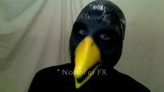 Foam Latex Lyonshel&reg; Crow Face Prosthetic Mask