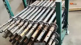 Ringlock Scaffolding Standards Manufacturing - 48mm Ring Lock System Verticals with Rosettes&Spigot