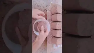 gritty Red Dirt dry crumbling in small bucket 🔥💨🤤 #asmr #satisfying #shorts #viral #views #fypシ #yt
