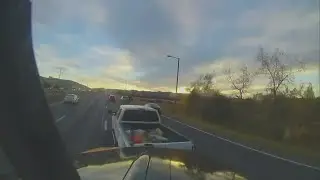 Towing company shares dash cam video of 6-car pile up in Colorado