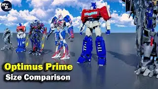 Optimus Prime Size Comparison | 3D Comparison