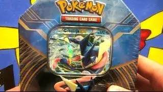 Opening a Pokemon Greninja EX Kalos Power Tin!