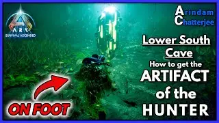 ARK Ascended Island - ARTIFACT OF THE HUNTER Guide ON Foot / No Dinos (Easy Way) - S3E36