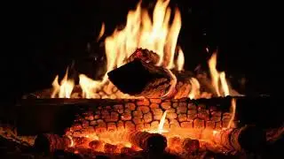 Warm Fire Burning Ambience 🔥 | Deep Meditation, Stress Relief & Inner Calm