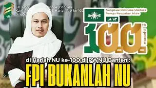 KH. IMADUDDIN UTSMAN AL BANTANI TEGASKAN IDENTITAS NU PADA HARLAH NU 100 DI PWNU BANTEN