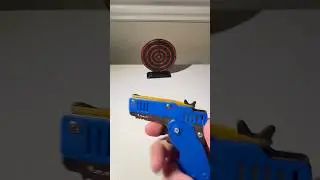 3D-печатный и настоящий пистолет с резинкой #3dпечать #шорты