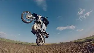 Wheelie practice KTM 690 650 dakar