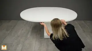 Big System Esstisch in Runder Form mit Auszug - Storado.de - MGfV mbH - Babyzimmer und Wohnm&ouml;bel