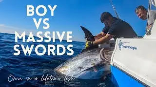 BOY Vs MASSIVE SWORDFISH in AUSTRALIA