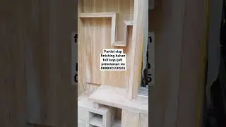 partisi siap finishing bahan full kayu jati #furniture #mebel #mebelmurah #minimalis