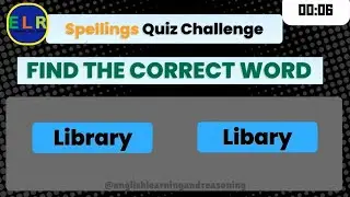 SPELLINGS BEE QUIZ CHALLENGE! LEVEL - MEDIUM #english #school