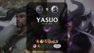 Yasuo Mid vs Syndra - NA Master Patch 13.1