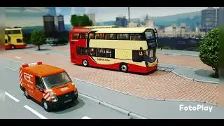 Some current model bus projects and diorama's being built