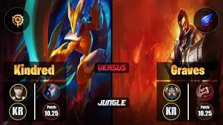Cuzz KINDRED (Jungle) [Press the Attack] VS GRAVES - Challenger KR Patch 10.25