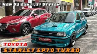 New Full SS Exhaust System | TOYOTA STARLET EP70 TURBO