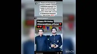 celebrities wishing imran abbas for his birthday