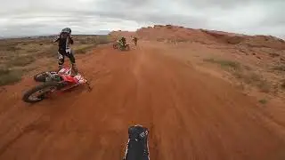 2024 AZOP Page GP (Saturday)  Blown rear shock