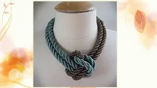 DIY : How To Make a Unique Rope Necklace - DIY Projects