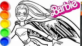 How to draw BARBIE | Drawing Barbie as Wonder Woman