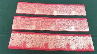 DIY - Bag from Saree Borders | Quick and Easy Way to Make Bags |indori Chhori | by Nilisha |